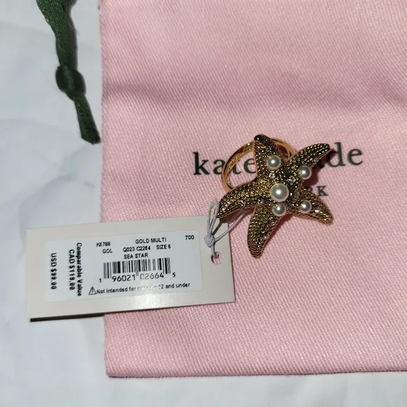 KATE SPADE • Sea Star Starfish Ring - Picture 12 of 12
